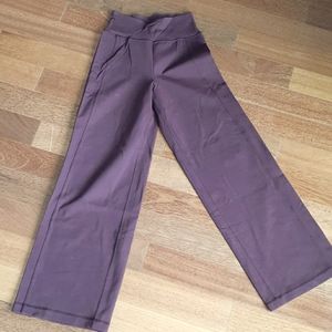 Plum Wide Leg Lululemon Yoga Pants